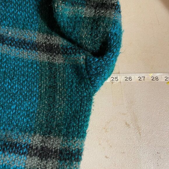 Vintage 80's Plaid Sweater Grandpa Cardigan large - Picture 8 of 8